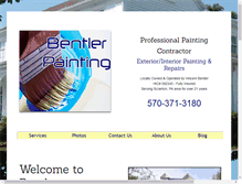 Tablet Screenshot of bentlerpainting.com